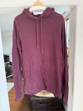 Good Man Brand Burgundy Lightweight Knit Hoodie XL